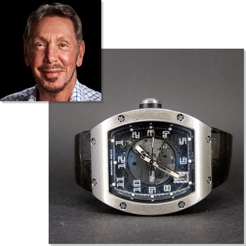 Watches Worn By Top Ceos And Business Leaders Larry Ellison Richard Mille Rm005