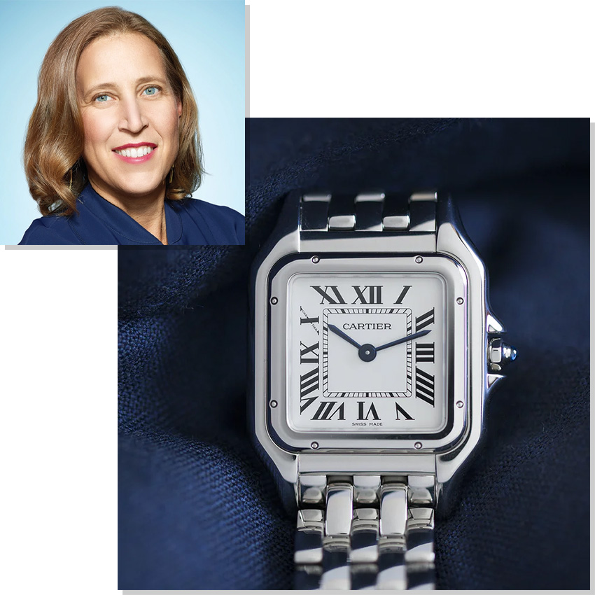 Watches Worn By Top Ceos And Business Leaders Susan Wojcicki Cartier Panthere