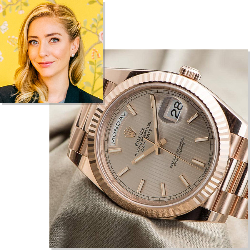 Watches Worn By Top Ceos And Business Leaders Whitney Wolfe Herd Rolex Day Date 36 Everose Gold