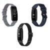 Mens Strap Bundle for Fitbit Inspire 2 Grey Black Navy Blue