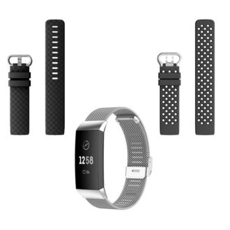 For Fitbit Charge 3 / Charge 3 SE / Charge 4 Fitness Activity Tracker Woven  Stainless Steel Mesh Loop Bracelet Strap Replacement Band Magnetic Clasp  Adjustable Small For 5.3-6.9Wrist Purple 