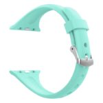 a.r18.11b Back Mint Green StrapsCo Smooth Slim Thin Silicone Rubber Watch Band Strap for Apple Watch