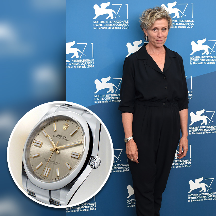 Academy Award Nomiees And Their Watches Frances Mcdormand Rolex Oyster Perpetual