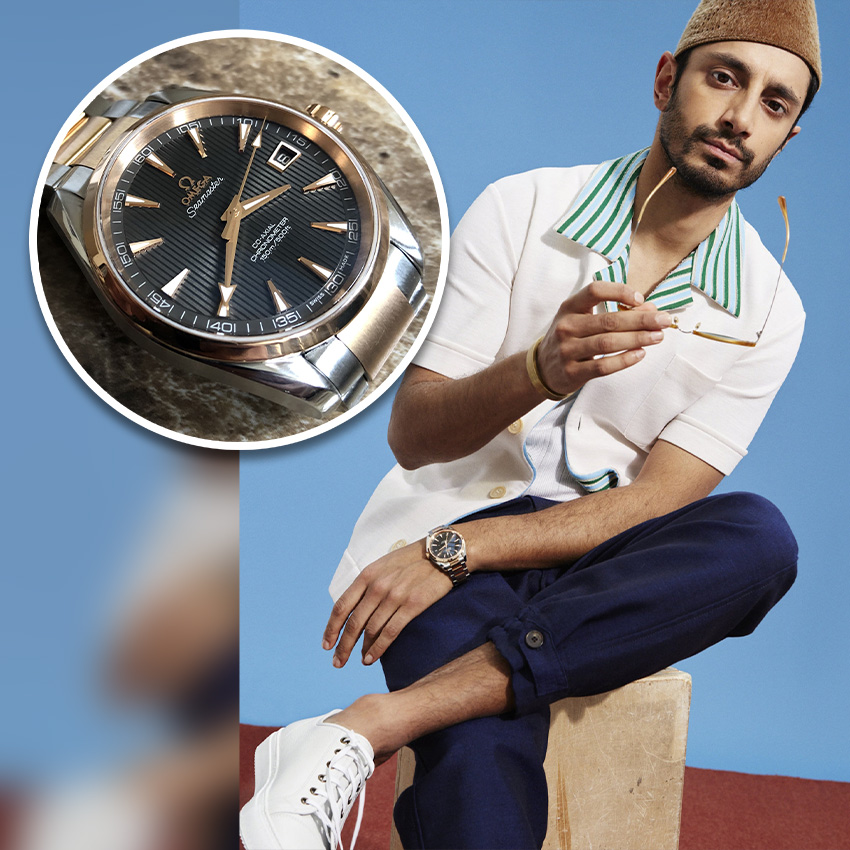 Academy Award Nomiees And Their Watches Riz Ahmed Omega Seamaster Aqua Terra