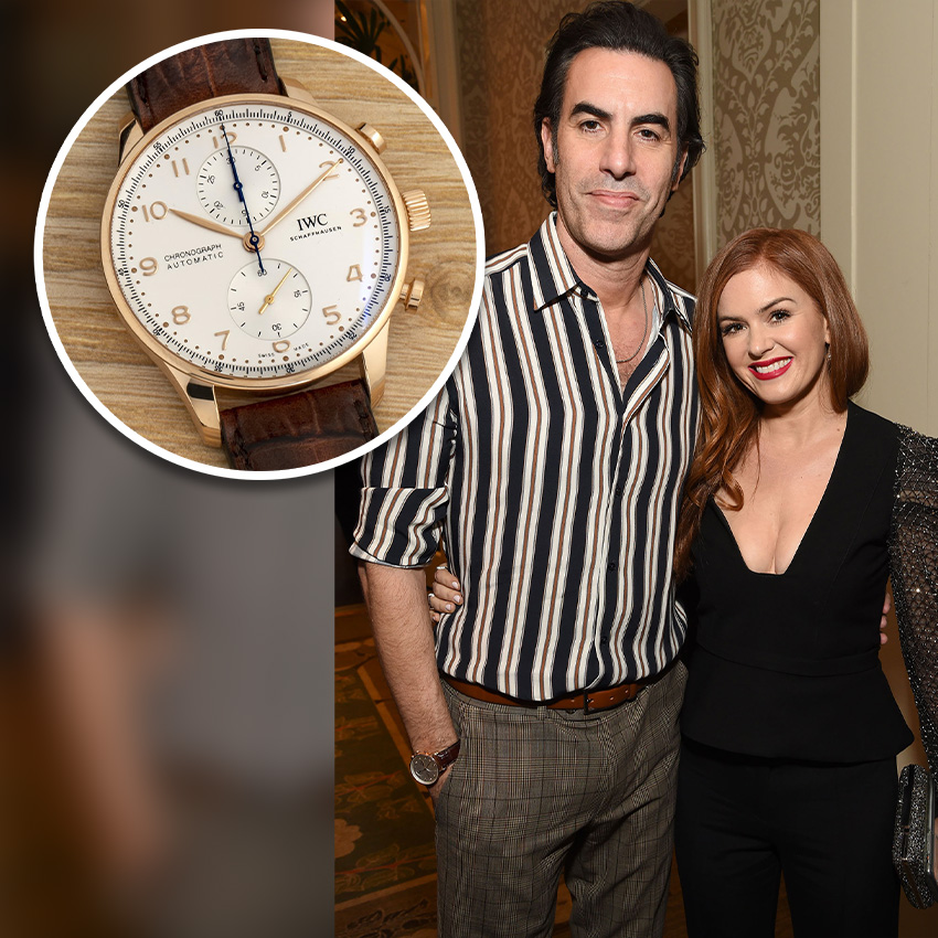 Academy Award Nomiees And Their Watches Sacha Baron Cohen Iwc Portugieser Chrono