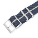 nt5.5.11 Alt Midnight Blue Tan StrapsCo Twill Weaved Nylon NATO Watch Band Strap 20mm 22mm