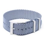 nt5.5.22 Main Nautical Blue StrapsCo Twill Weaved Nylon NATO Watch Band Strap 20mm 22mm