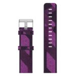 s.ny6 .18 Up Purple Stripe StrapsCo Nylon Canvas Watch Band Strap