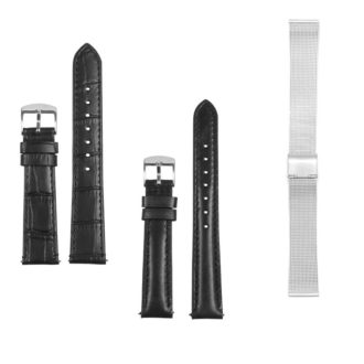 Womens Strap Bundle Black Black Silver