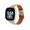 fb.l41.17 Main Nude StrapsCo Leather Watch Band Strap for Fitbit Sense Versa 3