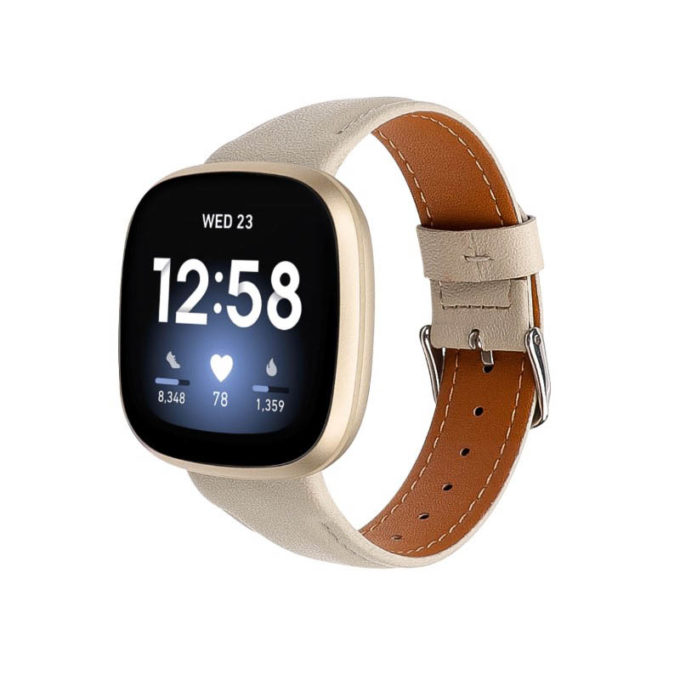 Fitbit versa 3 online leather bands