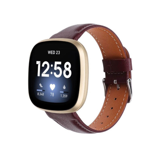 fb.l41.2 Main Cassis StrapsCo Leather Watch Band Strap for Fitbit Sense Versa 3