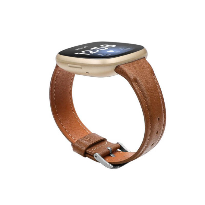 Fitbit versa clearance leather strap uk