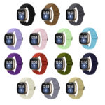 Fb.ny27 All Color StrapsCo Elastic Nylon Watch Band Strap For Fitbit Sense & Versa 3
