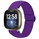 Fb.ny27.18 Main Purple StrapsCo Elastic Nylon Watch Band Strap For Fitbit Sense & Versa 3