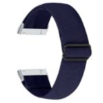 Fb.ny27.5 Back Midnight Blue StrapsCo Elastic Nylon Watch Band Strap For Fitbit Sense & Versa