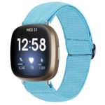 Fb.ny27.5a Main Sky Blue StrapsCo Elastic Nylon Watch Band Strap For Fitbit Sense & Versa 3