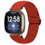 Fb.ny27.6 Main Red StrapsCo Elastic Nylon Watch Band Strap For Fitbit Sense & Versa 3