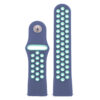 Fb.r37.5a.11a Up Dark Blue & Turquoise StrapsCo Perforated Silicone Rubber Watch Band Quick Release Strap For Fitbit Versa SmallLarge