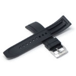 fk1.1.bs Cross Black DASSARI FKM Rubber Quick Release Watch Band Strap