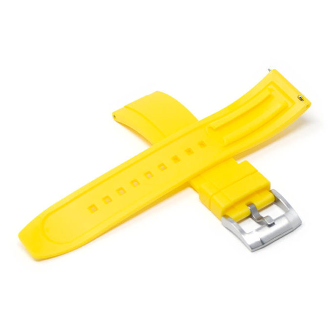 fk1.10.bs Cross Yellow DASSARI FKM Rubber Quick Release Watch Band Strap