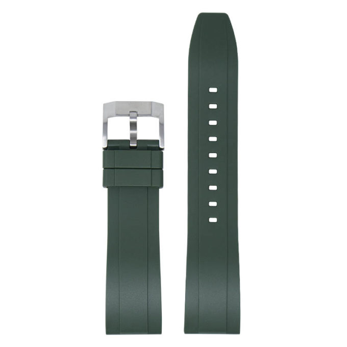 fk1.11.bs Main Green DASSARI FKM Rubber Quick Release Watch Band Strap