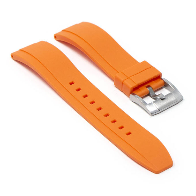 Fk1.12.bs Angle Orange DASSARI FKM Rubber Quick Release Watch Band Strap