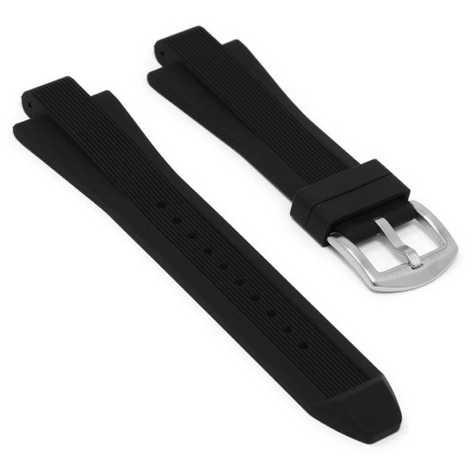 R.mk2.1 Main Black StrapsCo Silicone Rubber Watch Band Strap For Michael Kors Dylan