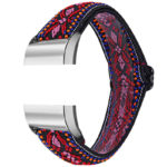 fb.ny21.m Main Tribal Red StrapsCo Elastic Nylon Watch Band Strap for Fitbit Charge 2