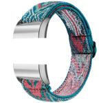 fb.ny21.q Main Tropical Ikat StrapsCo Elastic Nylon Watch Band Strap for Fitbit Charge 2