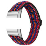 fb.ny21.s Main Tribal Indigo StrapsCo Elastic Nylon Watch Band Strap for Fitbit Charge 2