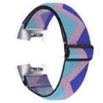 fb.ny22.a Back Azure StrapsCo Elastic Nylon Watch Band Strap for Fitbit Charge 3 Charge 4