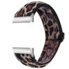 fb.ny22.c Main Leopard StrapsCo Elastic Nylon Watch Band Strap for Fitbit Charge 3 Charge 4