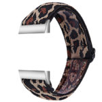fb.ny22.c Main Leopard StrapsCo Elastic Nylon Watch Band Strap for Fitbit Charge 3 Charge 4
