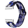 fb.ny22.i Main Blue Facets StrapsCo Elastic Nylon Watch Band Strap for Fitbit Charge 3 Charge 4