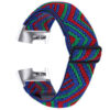 fb.ny22.l Back Zigzag Fiesta StrapsCo Elastic Nylon Watch Band Strap for Fitbit Charge 3 Charge 4
