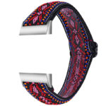 fb.ny22.m Main Tribal Red StrapsCo Elastic Nylon Watch Band Strap for Fitbit Charge 3 Charge 4