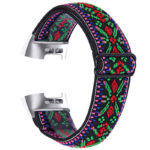 fb.ny22.n Back Tribal Green StrapsCo Elastic Nylon Watch Band Strap for Fitbit Charge 3 Charge 4