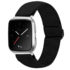 fb.ny23.1 Main Black StrapsCo Elastic Nylon Watch Band Strap for Fitbit Versa Versa 2