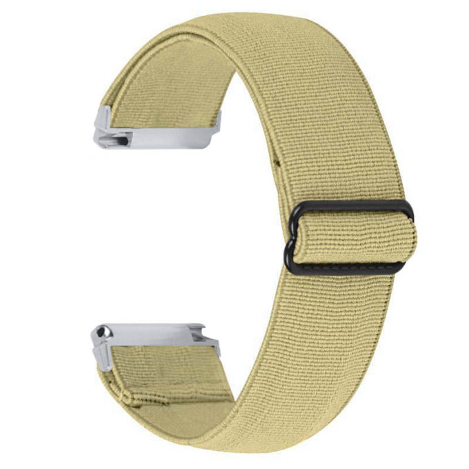 fb.ny23.17 Back Beige StrapsCo Elastic Nylon Watch Band Strap for Fitbit Versa Versa 2
