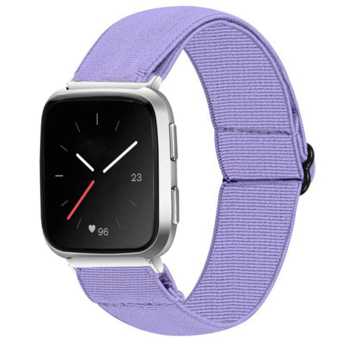 fb.ny23.18a Main Lavender StrapsCo Elastic Nylon Watch Band Strap for Fitbit Versa Versa 2