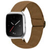 fb.ny23.2 Main Brown StrapsCo Elastic Nylon Watch Band Strap for Fitbit Versa Versa 2