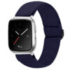 fb.ny23.5 Main Midnight Blue StrapsCo Elastic Nylon Watch Band Strap for Fitbit Versa Versa