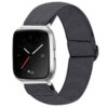 fb.ny23.7a Main Charcoal StrapsCo Elastic Nylon Watch Band Strap for Fitbit Versa Versa 2