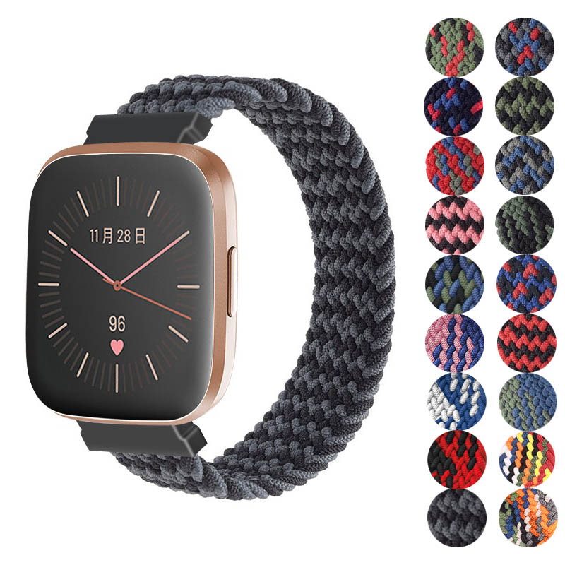 Woven Athletic Band For Fitbit Versa Versa 2 StrapsCo