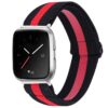 fb.ny26.1.6 Main Racing Stripe StrapsCo Funky Pattern Elastic Nylon Watch Band Strap for Fitbit Versa 2