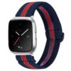 fb.ny26.1.7.6 Main Red Stripe StrapsCo Funky Pattern Elastic Nylon Watch Band Strap for Fitbit Versa 2
