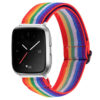 fb.ny26.123 Main Rainbow StrapsCo Funky Pattern Elastic Nylon Watch Band Strap for Fitbit Versa 2