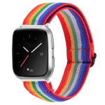 fb.ny26.123 Main Rainbow StrapsCo Funky Pattern Elastic Nylon Watch Band Strap for Fitbit Versa 2