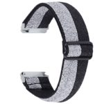 fb.ny26.7.7a Back Glitter Grey StrapsCo Funky Pattern Elastic Nylon Watch Band Strap for Fitbit Versa 2